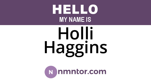 Holli Haggins