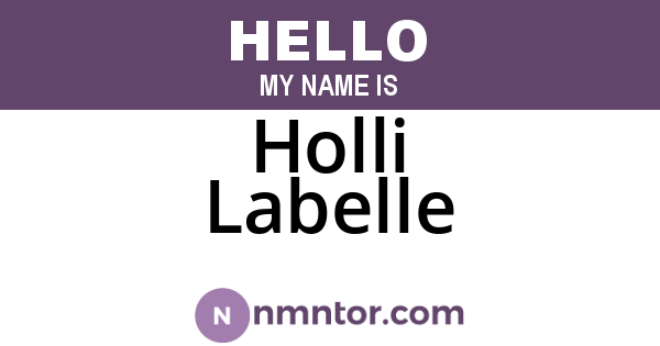 Holli Labelle
