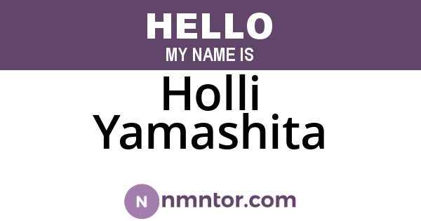 Holli Yamashita