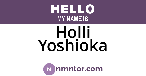 Holli Yoshioka