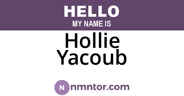 Hollie Yacoub