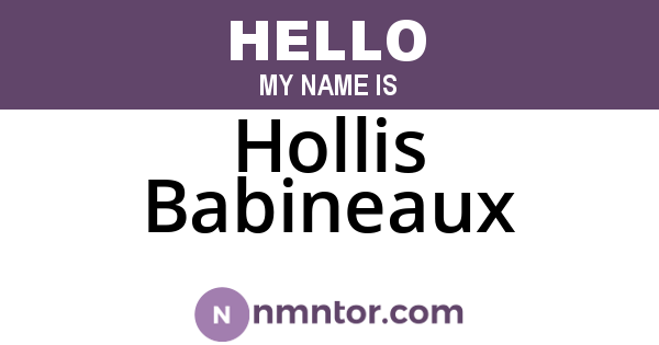 Hollis Babineaux