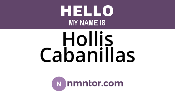 Hollis Cabanillas