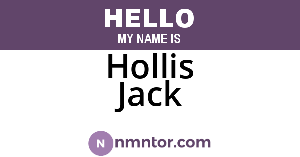 Hollis Jack