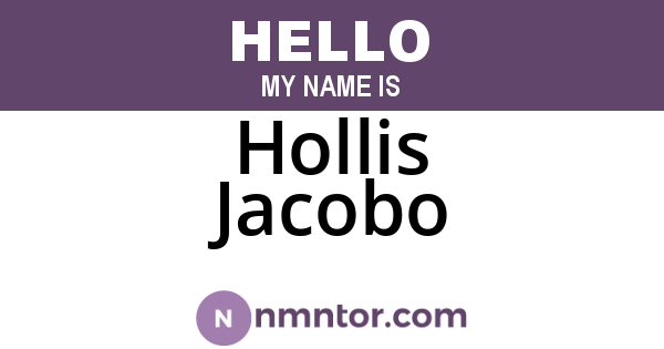 Hollis Jacobo