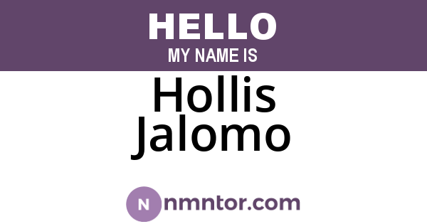 Hollis Jalomo