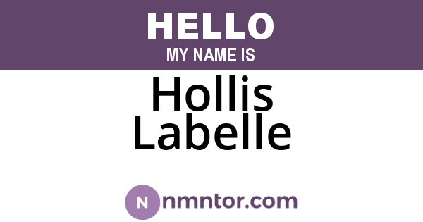 Hollis Labelle