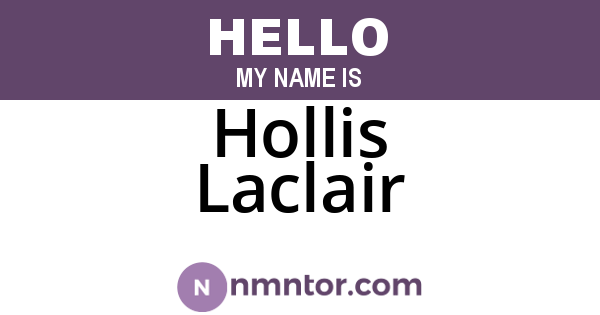 Hollis Laclair