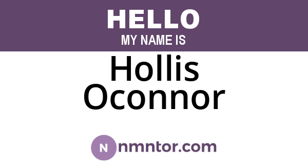 Hollis Oconnor