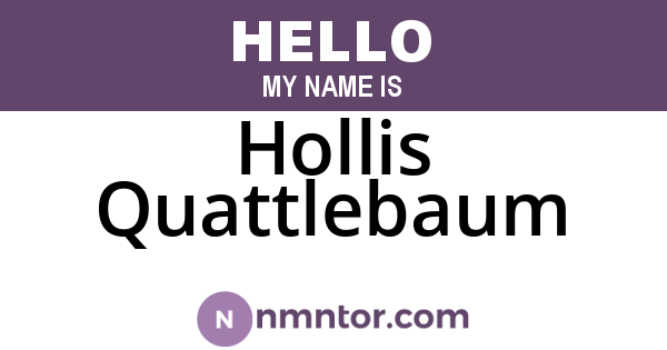 Hollis Quattlebaum