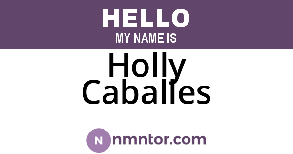 Holly Caballes