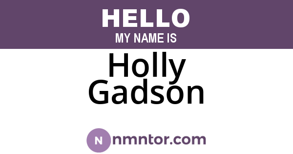 Holly Gadson