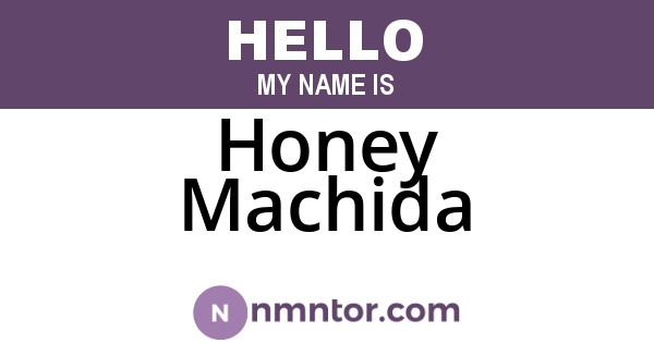 Honey Machida