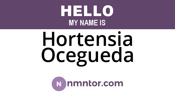 Hortensia Ocegueda