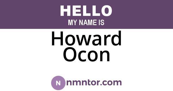Howard Ocon