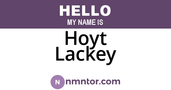 Hoyt Lackey