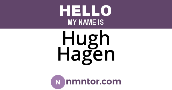 Hugh Hagen