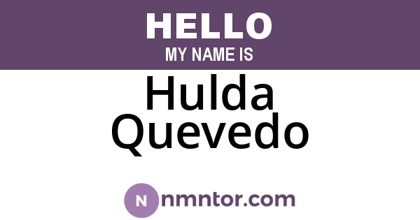 Hulda Quevedo