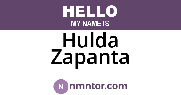 Hulda Zapanta