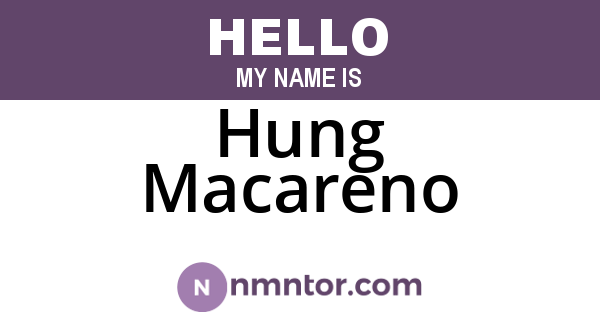 Hung Macareno