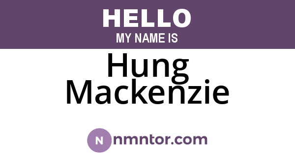 Hung Mackenzie