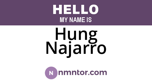 Hung Najarro