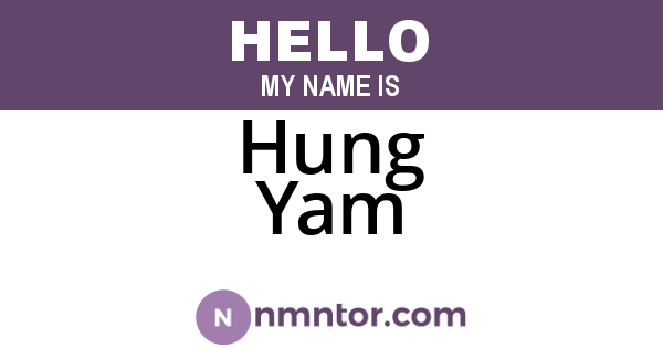 Hung Yam