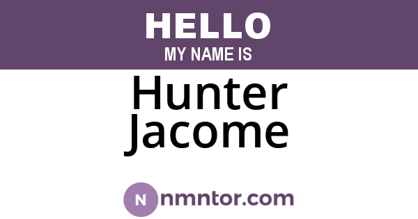 Hunter Jacome