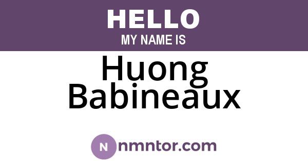 Huong Babineaux