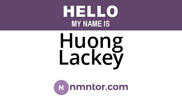 Huong Lackey