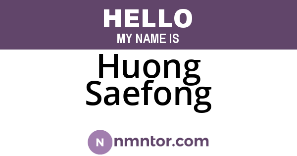 Huong Saefong