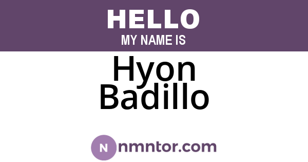 Hyon Badillo