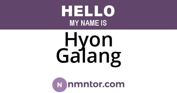 Hyon Galang