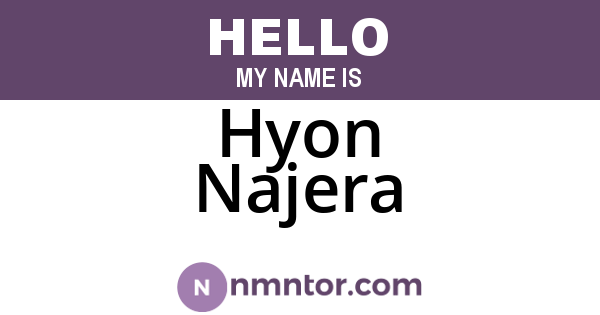 Hyon Najera