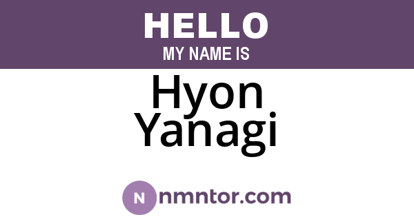 Hyon Yanagi