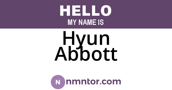 Hyun Abbott