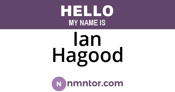 Ian Hagood