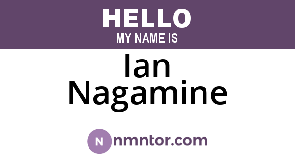 Ian Nagamine