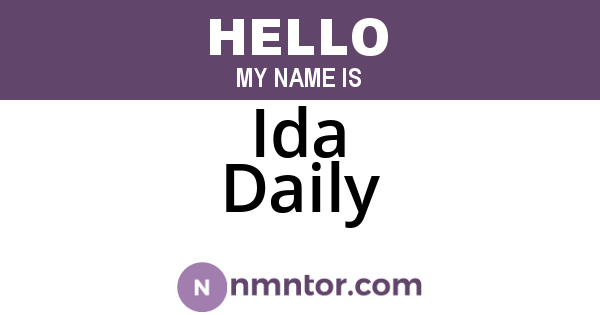 Ida Daily