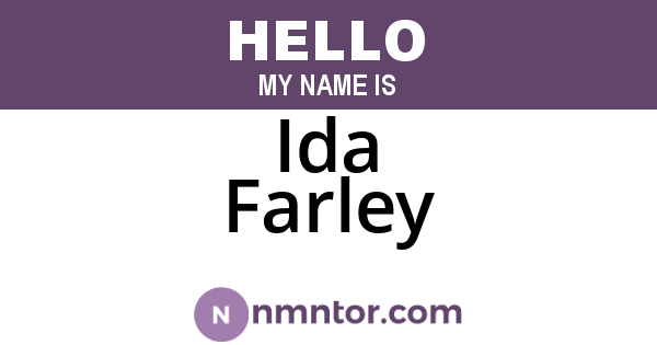 Ida Farley