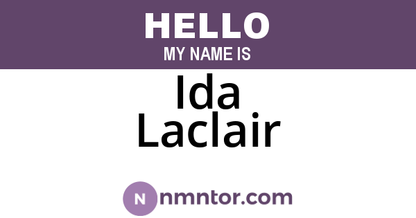 Ida Laclair