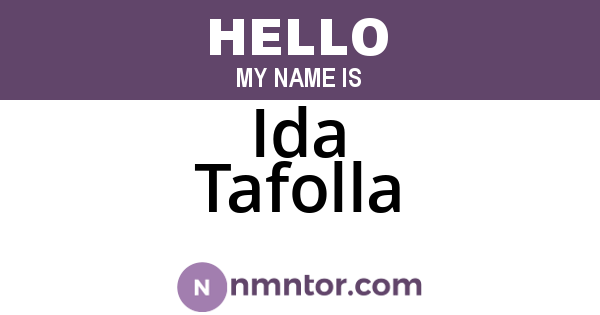 Ida Tafolla