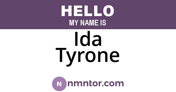 Ida Tyrone
