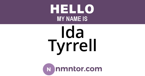 Ida Tyrrell