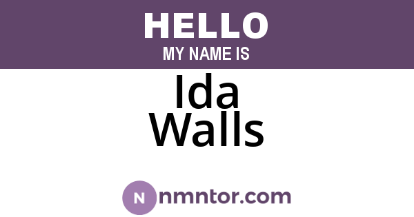 Ida Walls