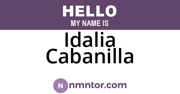 Idalia Cabanilla