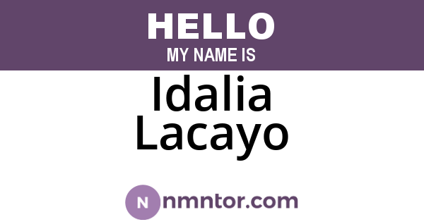 Idalia Lacayo
