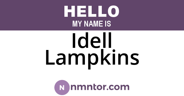 Idell Lampkins
