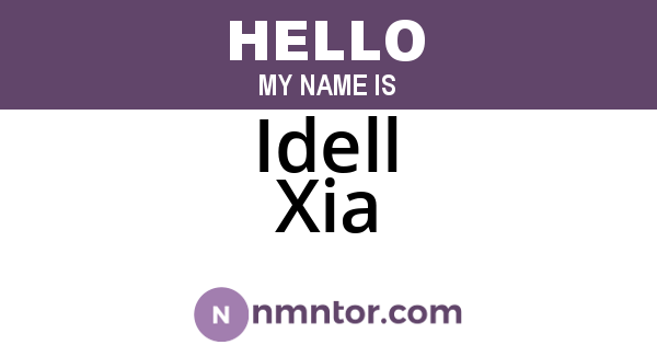 Idell Xia