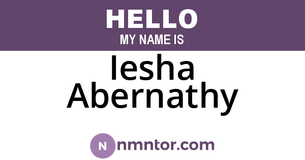 Iesha Abernathy